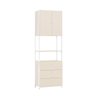Armário Closet Metalic 003 Industrial Off White/branco - 1
