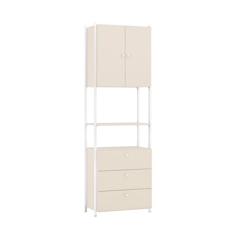 Armário Closet Metalic 003 Industrial Off White/branco Armário Closet Metalic 003 Industrial Off White/branco