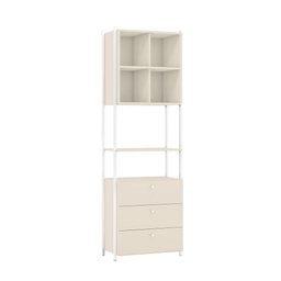 Armário Closet Metalic 003 Industrial Off White/branco - 3