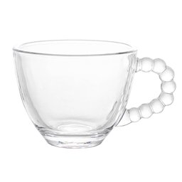 Jogo de Xícaras de Café de Cristal Pearl Transparente 80mL 4 peças - Wolff - 3
