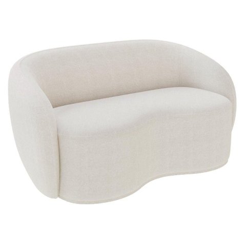 Sofá 3 Lugares Living Orgânico Sala de Estar 180cm Garbin Z08 Boucle Bege - Mpozenato