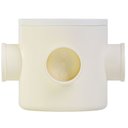 Ver imagem 2 de Caixa Sifonada Redonda Branco 100x100x50 Nr 07 - 0906 - Krona