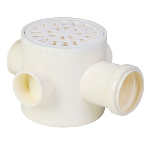 Caixa Sifonada Redonda Branco 100x100x50 Nr 07 - 0906 - Krona