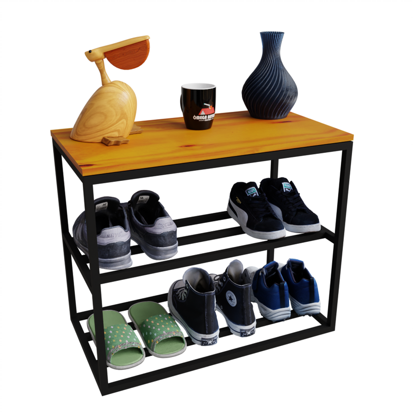 Banco Sapateira Reforçado Ideal para Hall e Closets 30x60cm - 1