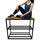 Ver imagem 3 de Banco Sapateira Reforçado Ideal para Hall e Closets 30x60cm