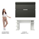 Ver imagem 7 de Mesa Para Computador Gamer e Painel Tv Branco/preto