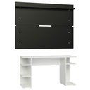 Ver imagem 3 de Mesa Para Computador Gamer e Painel Tv Branco/preto