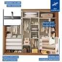 Ver imagem 4 de Guarda-roupa Casal 3 Portas 6 Gavetas Carvalho - Minastex