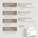 Ver imagem 5 de Gabinete de Banheiro Torino com Gavetas e Armários Toucador Pérola 76cm Montado Fimap Branco
