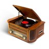 Toca Discos e Conversor de Vinil Obabox Madeira, Bluetooth, Cd, USB, Rádio Fm, K7, Aux Obavintage - 2