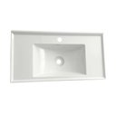 Ver imagem 1 de Cuba Pia para Banheiro em Plastico Lavabo Sobrepor Redonda ou Retangulari:retangular Branco