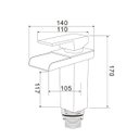 Ver imagem 5 de Torneira Banheiro/Lavatório Monocomando Cascata Linn ME13 Doan