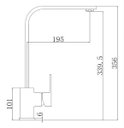 Ver imagem 5 de Torneira Cozinha Monocomando Mesa Linha Square ME14 Doan