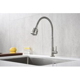 Torneira Cozinha Gourmet Flexível Giratória Mesa Longa Doan NOX06 - 3