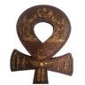Cruz Ankh Ansata Chave Egito Dourada Cobre Decoração Egípcia - 2