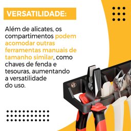 Organizador Compacto: Suporte Universal Multiuso para Ferramentas e Alicates-preto - 5