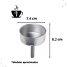 Funil para Cafeteira Italiana / Moka de Alumínio Reposição - 9 Xícaras - 2