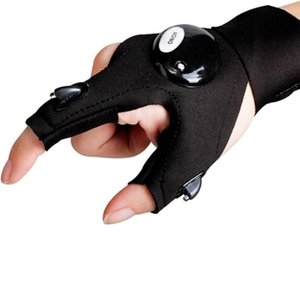 Luva Lanterna de Mao Pesca Luminaria Iluminacao Led Consertos a Prova Agua Camping Reparos