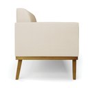 Ver imagem 6 de Kit 2 Poltronas Base de Madeira Fixa Castanho Marisa Corino D03 - D'Rossi Bege