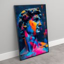 Ver imagem 5 de Quadro Decorativo Retrato Davi Pop Art Sala Quarto Casa Escritório