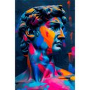 Ver imagem 2 de Quadro Decorativo Retrato Davi Pop Art Sala Quarto Casa Escritório