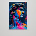 Ver mais imagens de Quadro Decorativo Retrato Davi Pop Art Sala Quarto Casa Escritório