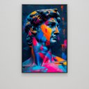 Ver imagem 6 de Quadro Decorativo Retrato Davi Pop Art Sala Quarto Casa Escritório