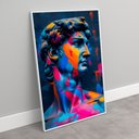 Ver imagem 3 de Quadro Decorativo Retrato Davi Pop Art Sala Quarto Casa Escritório