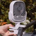 Ver imagem 7 de Ventilador de Mesa Umidificador Agua Bateria Recarregavel Usb Gancho Garra 3 Velocidades