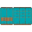Ver imagem 6 de Guarda-Roupas Closet Modulado Alasca 300cm 5 Peças com 4 Gavetas e Cabideiros Freijó Carraro