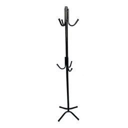Mancebo Cabideiro Chão Porta Casaco Bolsa Chapéu Preto - 1