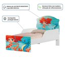 Ver imagem 5 de Cama Infantil Sereia Menina com Colchão MDF Branco Cambel Móveis