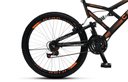Ver imagem 2 de Bicicleta Gps 148 Dupla Suspensão e Freios V-brake, Aro 26 Aero, 36 Raias, 21 Marchas Colli Preto/la