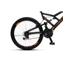 Ver imagem 2 de Bicicleta Gps 148 Dupla Suspensão e Freios V-brake, Aro 26 Aero, 36 Raias, 21 Marchas Colli Preto/la