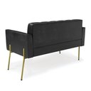 Ver imagem 5 de Sofá Namoradeira e 2 Poltronas Pé de Ferro Dourado Elisa Corano D03 - D'Rossi