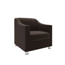 Ver imagem 5 de Recepção Clínica Sofisticada: Namoradeira 2l + 2 Poltronas Marrom