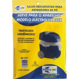 Saco De Aspirador De Pó Descartaveis Eletrolux Flex Ref2177 - 1