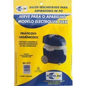 Saco De Aspirador De Pó Descartaveis Eletrolux Flex Ref2177