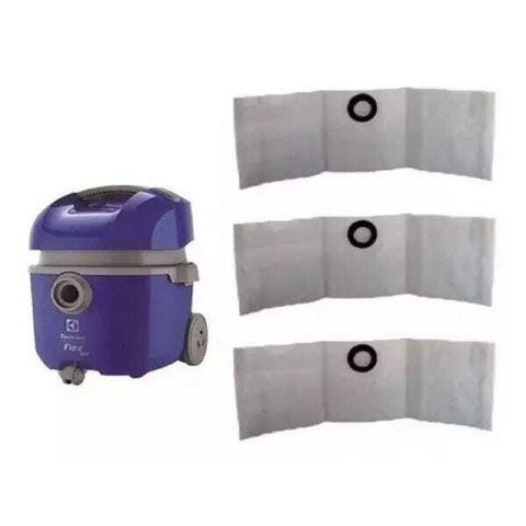 9 Sacos Descartáveis para Aspirador de Pó Electrolux Flex 1400 - Gt 3000 Novo - A10 - Portopel