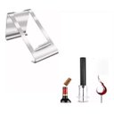 Ver imagem 1 de Sensacional Kit de Vinho Saca Rolhas e Suporte de Garrafas em Aço Inox