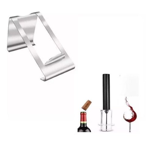 Sensacional Kit de Vinho Saca Rolhas e Suporte de Garrafas em Aço Inox