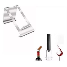 Sensacional Kit de Vinho Saca Rolhas e Suporte de Garrafas em Aço Inox - 1