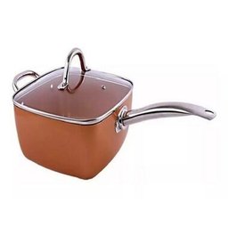 Caçarola Panela Frigideira Titânio Cerâmica Antiaderente - Cor Laranja - MaxChef - 2