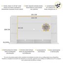 Ver imagem 6 de Painel Com Suporte Tv 60" Nairóbi Multimóveis V3071 Branco Branco