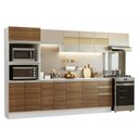 Ver imagem 2 de Armário de Cozinha Completa 100% Mdf 310 Cm Smart 02 Branco/rustic/crema