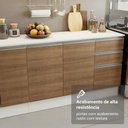 Ver mais imagens de Armário de Cozinha Completa 100% Mdf 310 Cm Smart 02 Branco/rustic/crema