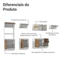 Ver imagem 5 de Armário de Cozinha Completa 100% Mdf 310 Cm Smart 02 Branco/rustic/crema