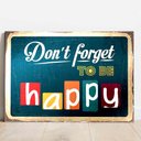 Ver imagem 1 de Placa Decorativa Metálica Happy Tacolado Papel de Parede 30 X 40cm