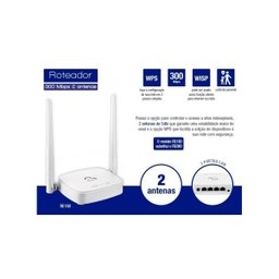 Roteador wireless 300 Mbps antena móvel RE160 Multilaser - 1