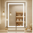 Ver imagem 3 de Espelho 4mm Retangular 80x60 Luz Led Cores 3 Tons Frio Neutro e Quente 60x80